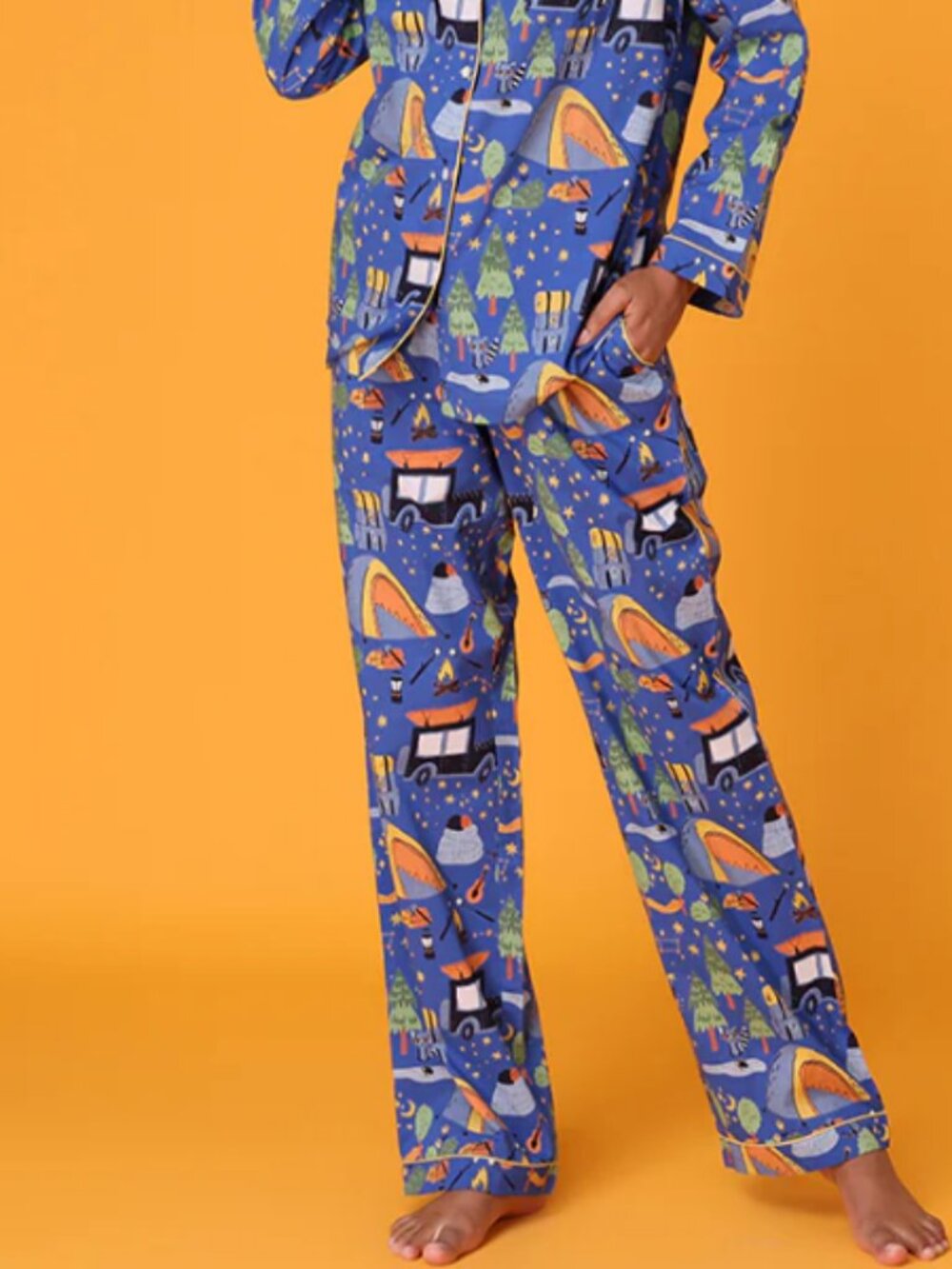 Mahogany Under the Stars Camping Sleep Pajama Lounge Pant S